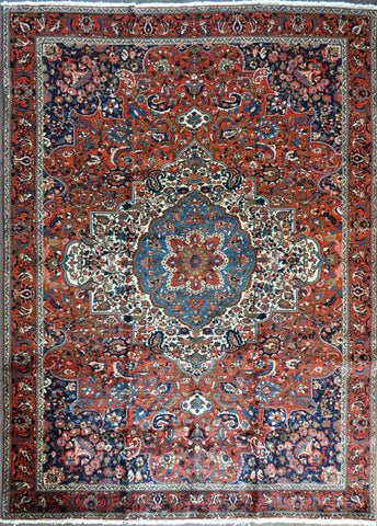 9.6x13.2 antique persian baqtier #74660