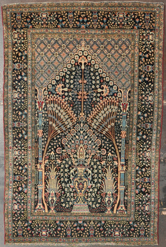Rug ID 25168 Antique Tehran 4.8x7.2