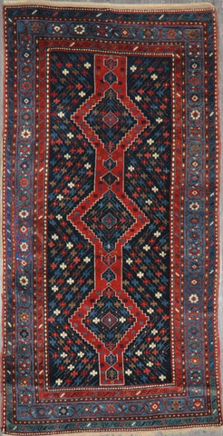 4.3x8.2 antique persian Kazak  #24324 Sold