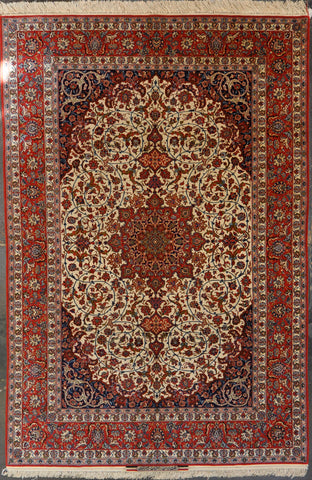 Rug Id: 2861 Fine Isfahan 6.8x10.1