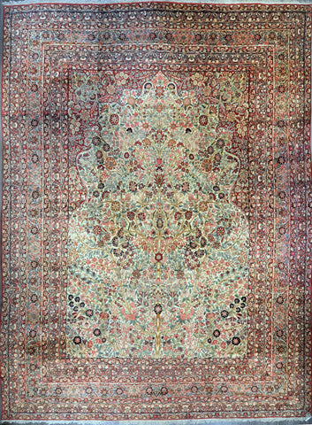 15x20 antique persian Lavar kerman Id #30182