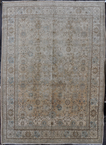 Rug Id: 3060 Antique Persian Tabriz 11.6x16.0