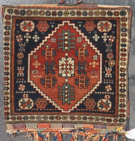 Antique gashghai pillow 1.10 x 1.11 wool #80232