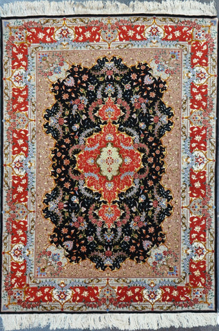 42001 Persian tabriz wool&Silk 5x6.9