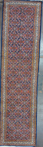 #63782 3.8x14 Antique Persian Sarouk