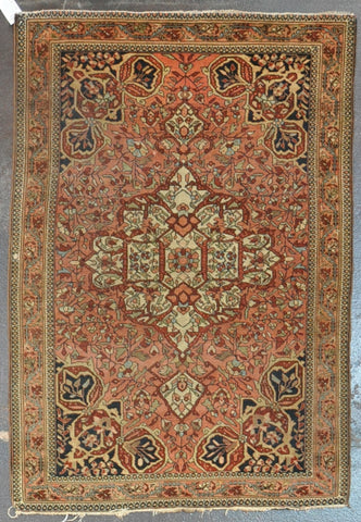 HE-20 Antique Persian Farahan 3.4x4.7