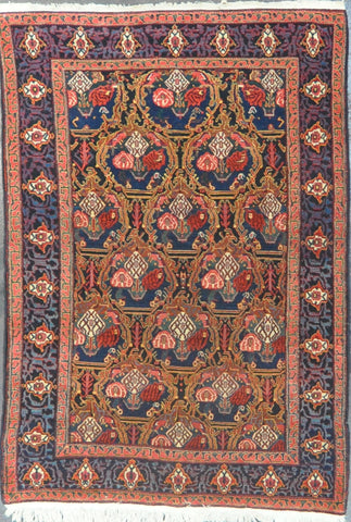 Rug Id: 2919 Antique Persian senneh 4.4x6.7