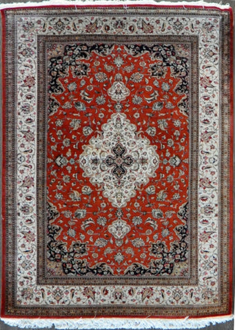 4.7x6.8 persian qum silk #73217 Sold