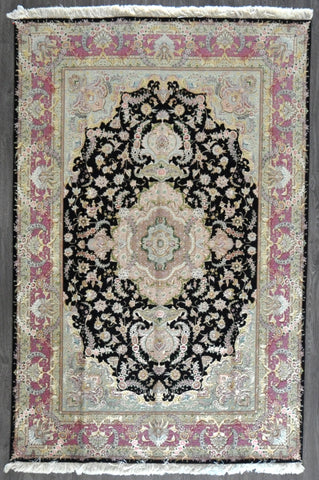 6.8x9.9 persian tabriz wool silk #88386