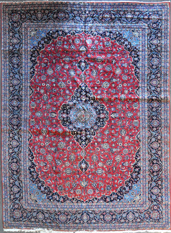 9.10x13.7 Persian kashan #80445