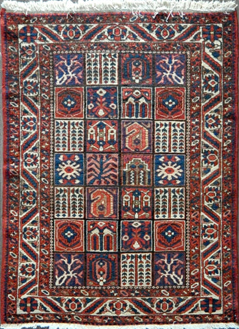 4.10x6.7 Persian antique bakhtiari #21139