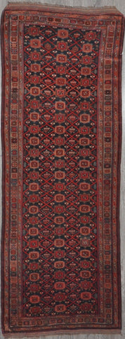 3.9x10 antique persian varamin #43508