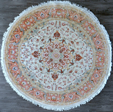 9.10x9.10 round tabriz round #11199