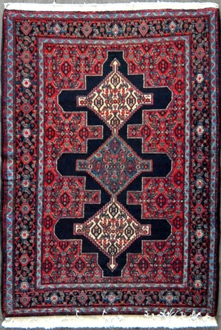 3.10x5.10 Persian antique senneh #33798