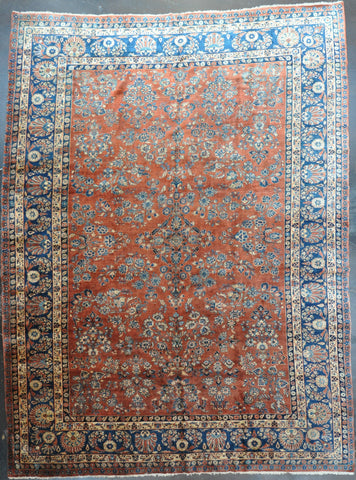11x14.6  Antique Sarouk Mohajeran #12493