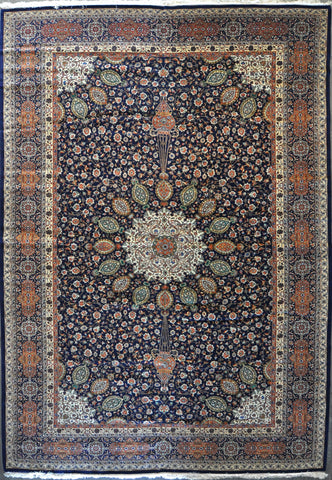 11.7x16.5 antique tabriz 60 Raj ws #77498