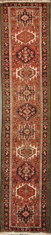 2.4x11.0 Persian heriz runner #52317