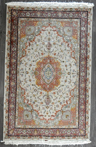 6.7x10.2 persian tabriz 80 Raj#59826