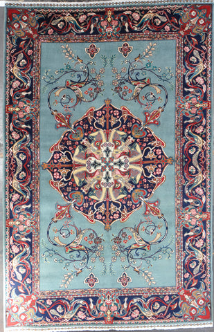 Rug# 17941 Tabriz 6.7x10.2 alabaf
