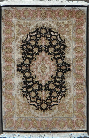 persian tabriz 50Raj wool silk 3.5x5.0 #61213