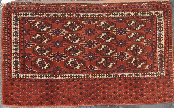 2.5x4.2 antique turkman wool #84079 – Amir Rug Gallery