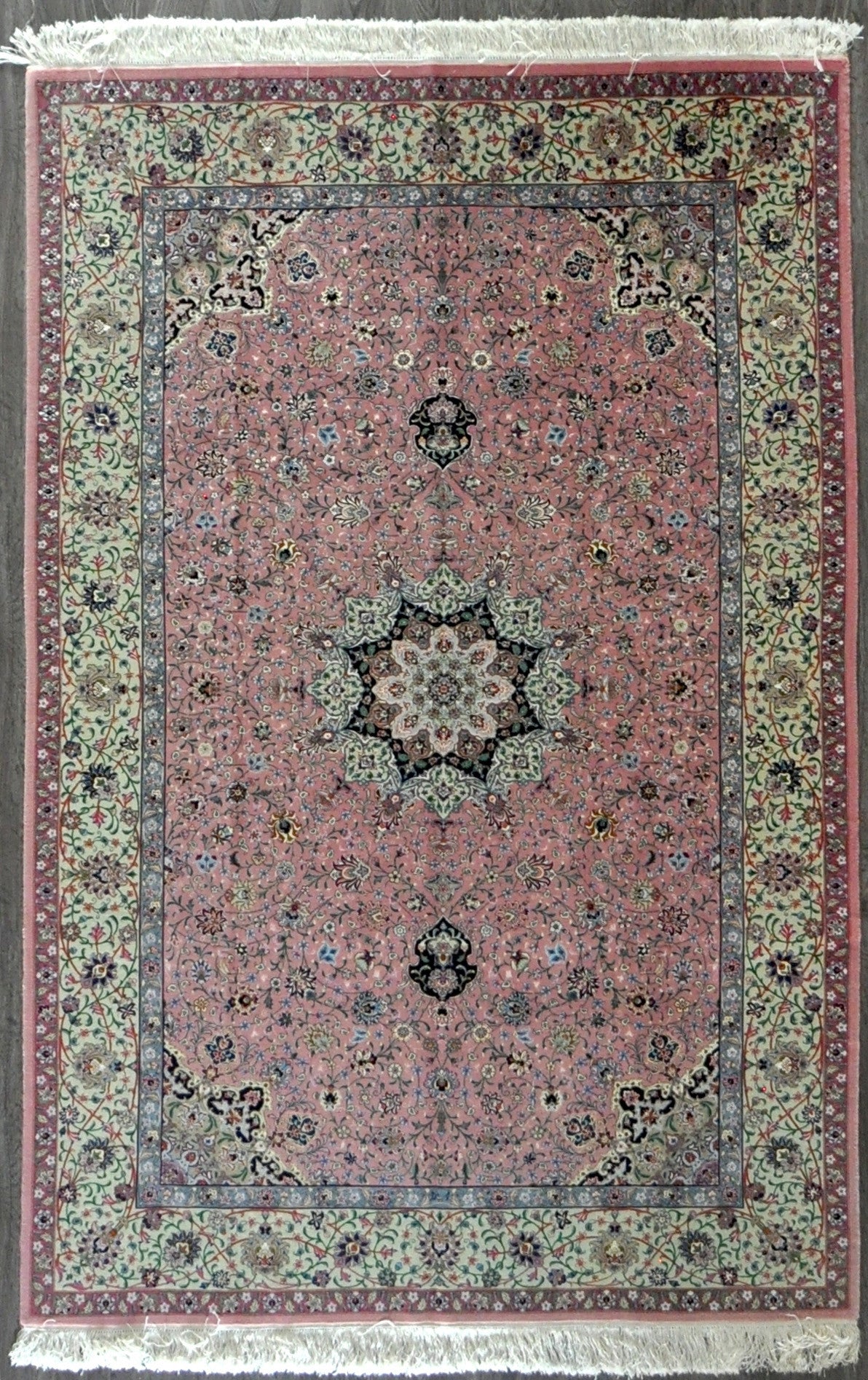5.6x9.1 persian tabriz wool silk 80 Raj (Nezam) #22612