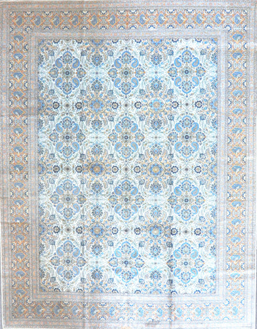 10.3x13.2 antique persian kashan #50444