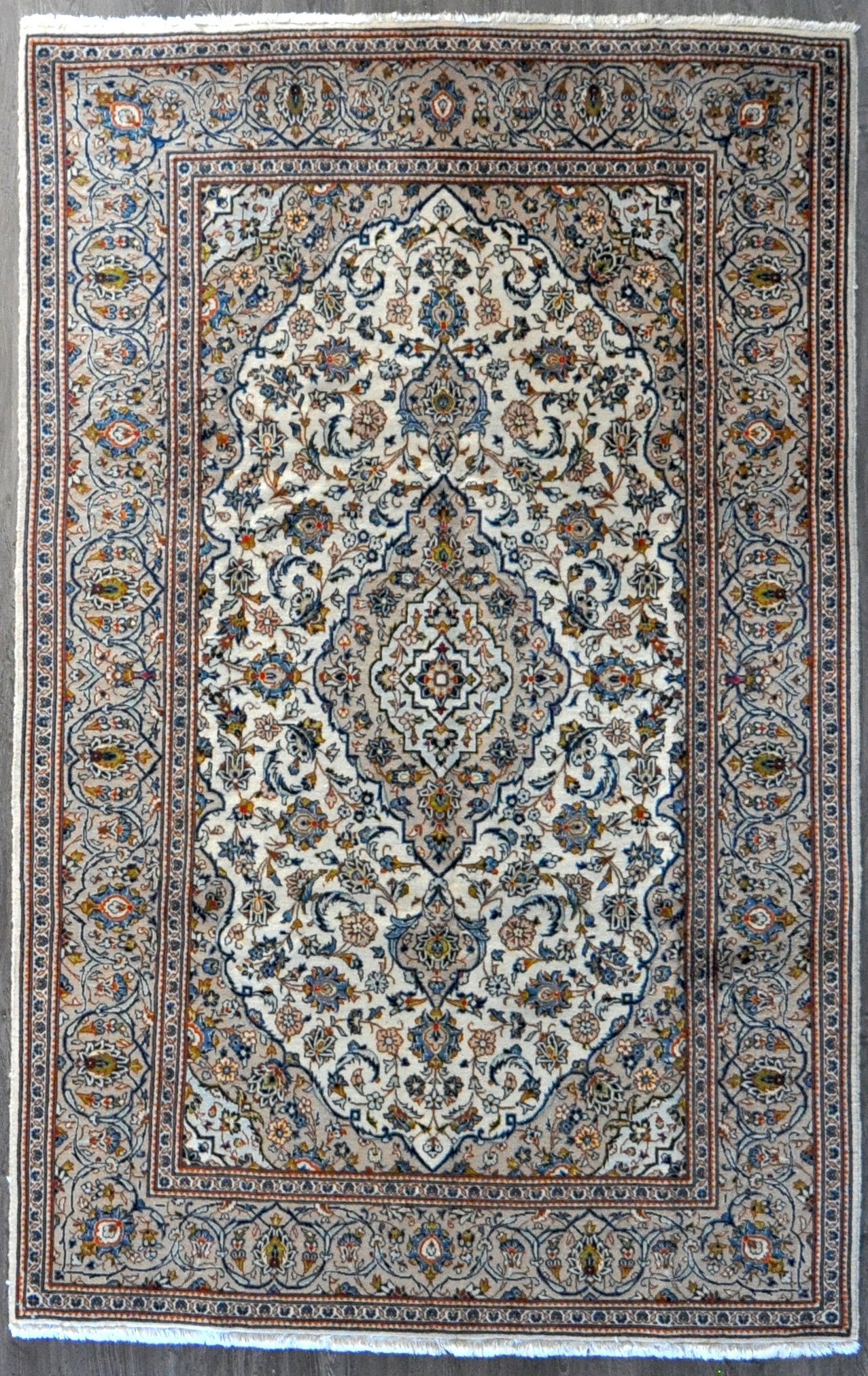 6.7x9.0 Persian kashan #80801