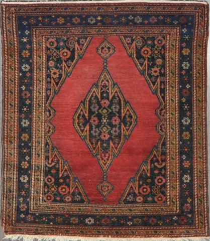 4.0x4.6 antique Persian Malayer #62786