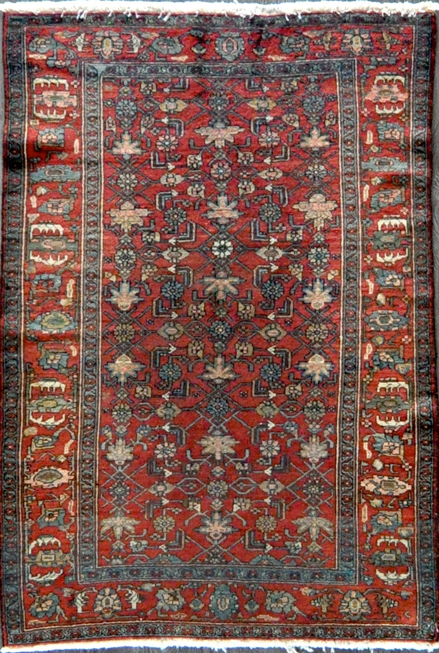 4.5x6.5 Persian antique malayer #31032