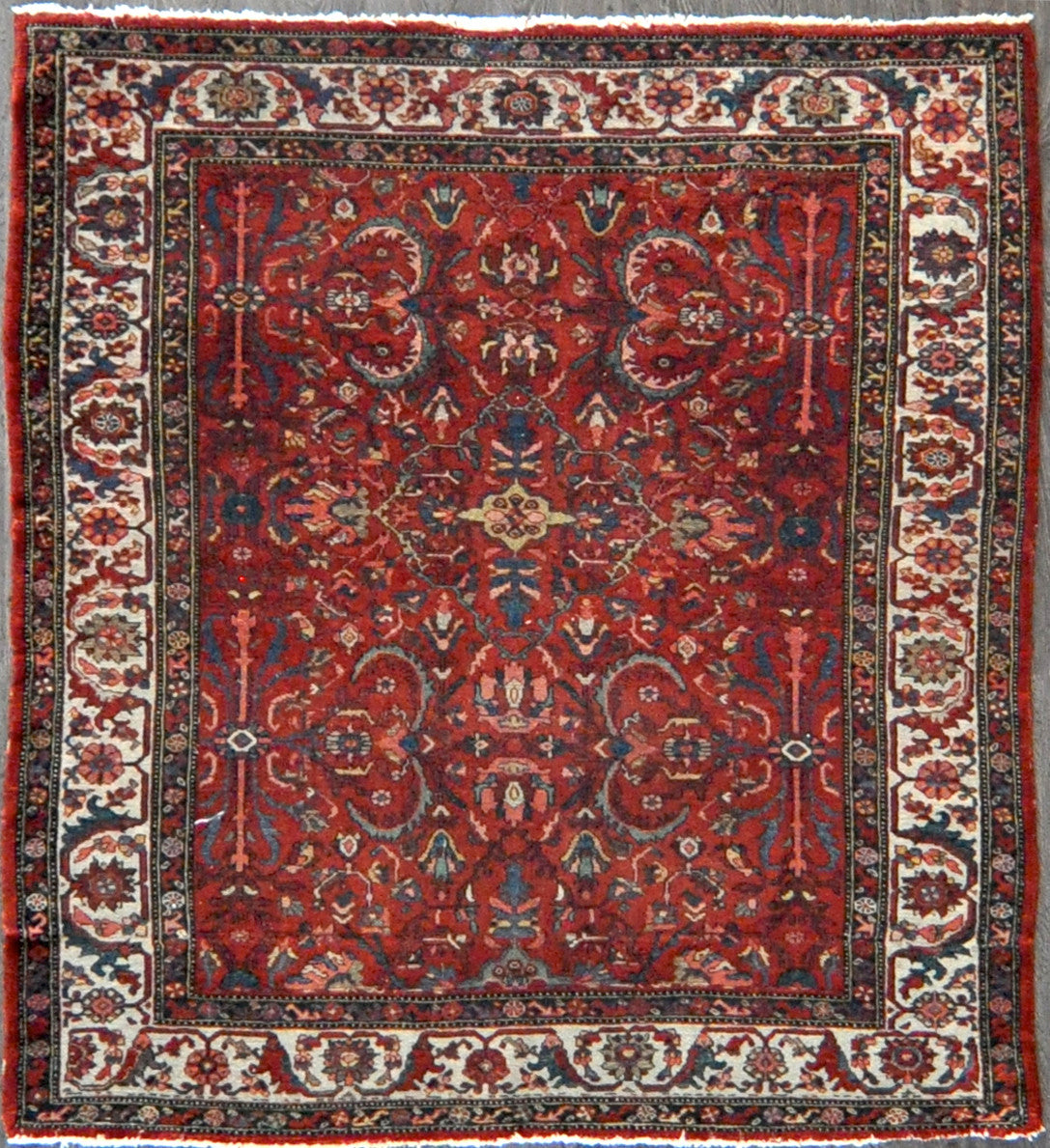 5.5x6.1 Persian antique hamadan #64530