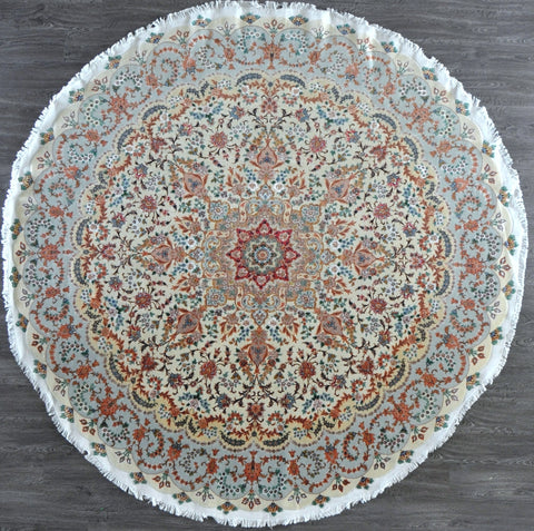 10.4x10.4 round tabriz 60 Raj #25499