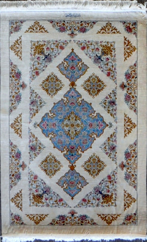 3.5x5.1 persian qum silk #64062 Sold