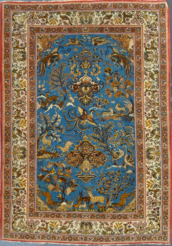 Rug id: 3580 persian Qum 4.8x6.8