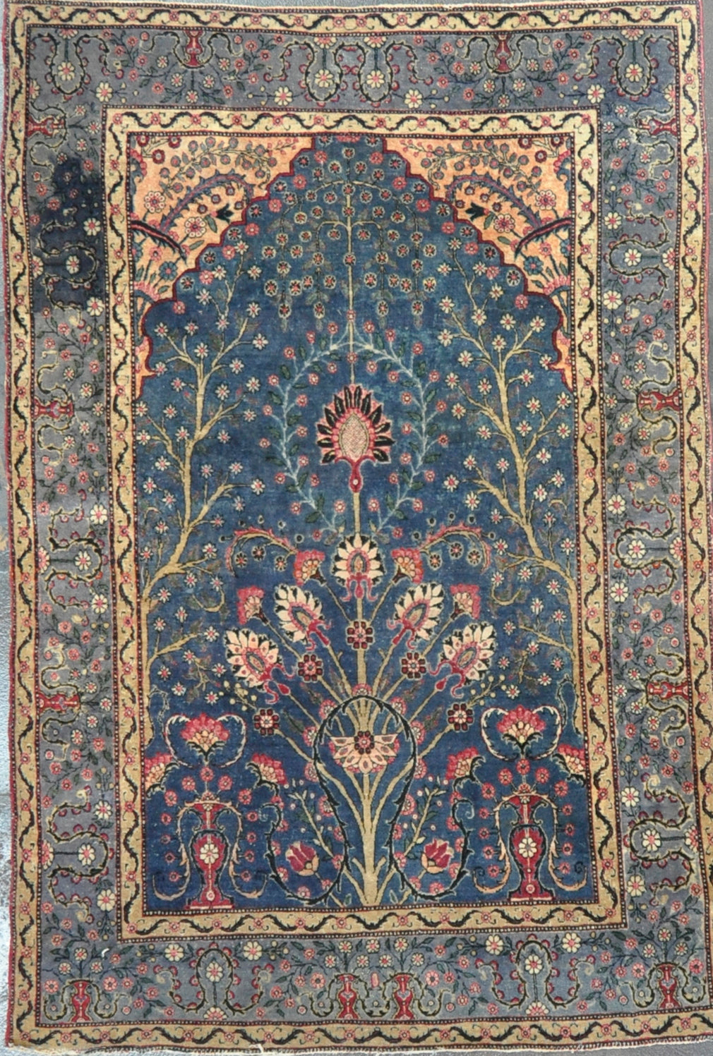 Rug ID: 38178 Antique Persian Tehran 4.5x6.7 Sold