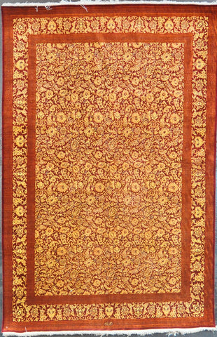 4.3x6.4 persian qum silk #50012