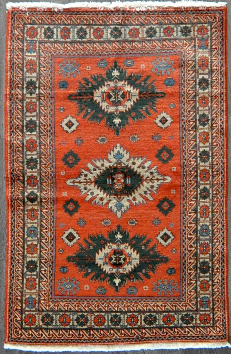 4.4x6.0 Persian antique kazak #48755
