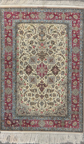 isfahan signed davari 4.9x7.4kpsi 800 #34396