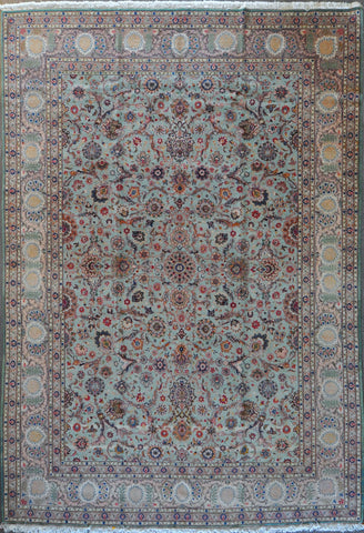 9.10x14.2 antique persian Kashan #46483
