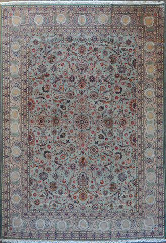 9.10x14.2 antique persian Kashan #46483
