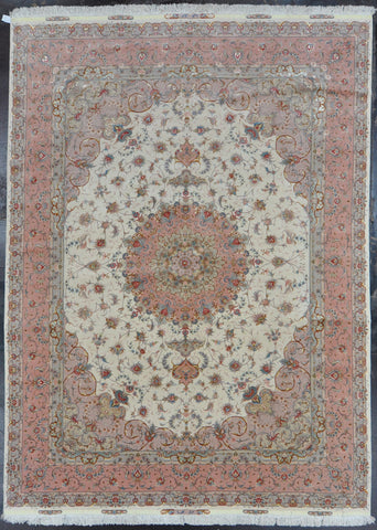 8.3x11.8 Persian tabriz Wool&Silk 60 Raj #66273 Sold