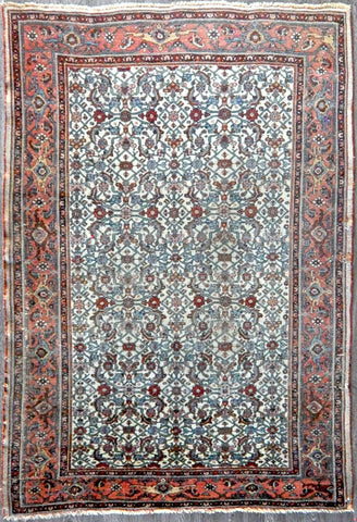4.9x6.10 Persian antique bijar #90374