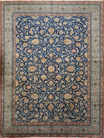 10.9x14.5 Persian Antique qum #39958