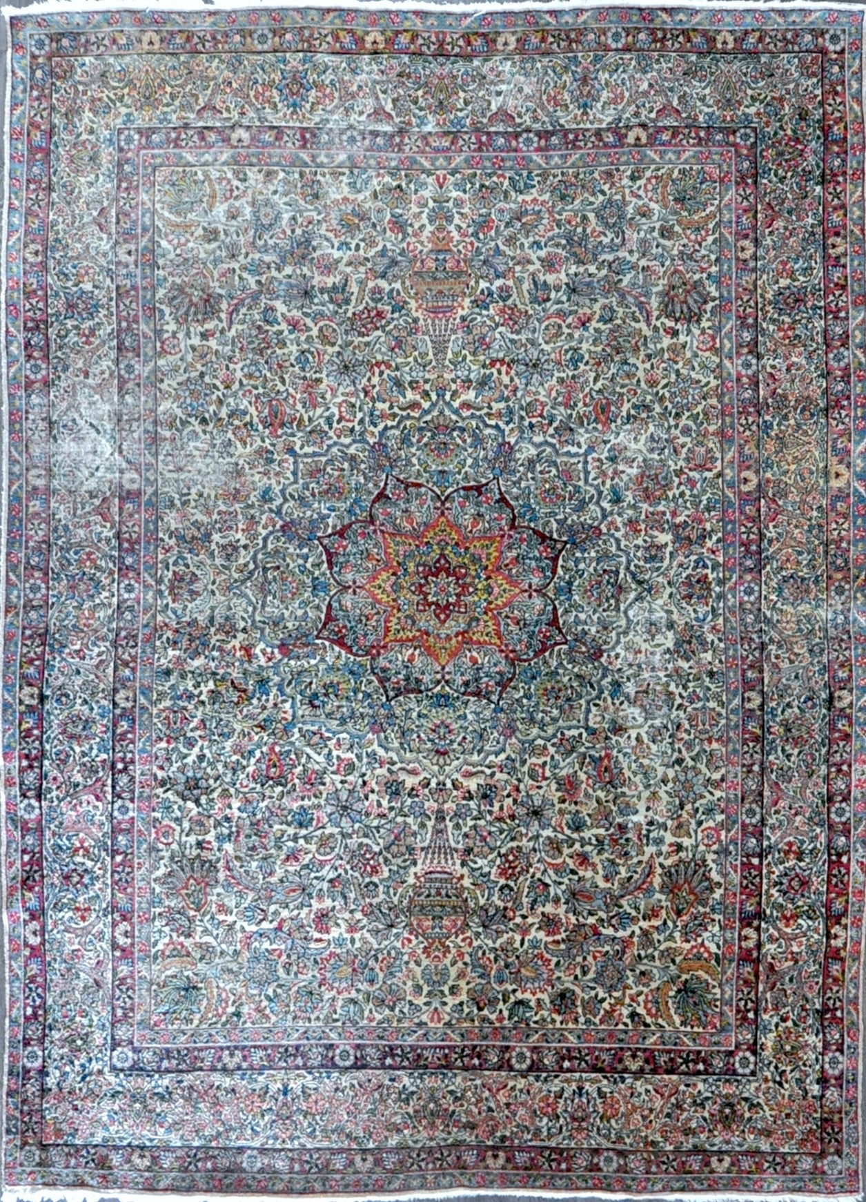 8.9x11.9 antique persian kerman #77963