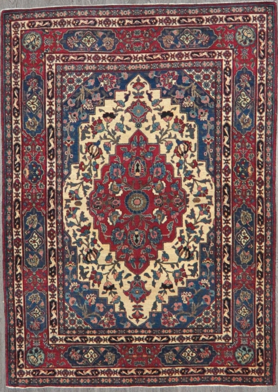 5x7 Persian antique varamin #65725