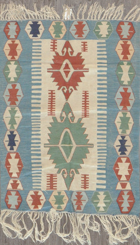 3.7x5.2 turkish kilim #78572
