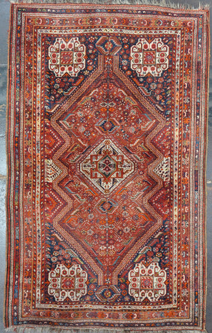 Rug Id: 76432 Antique Ghashgaie 5.6x8.10