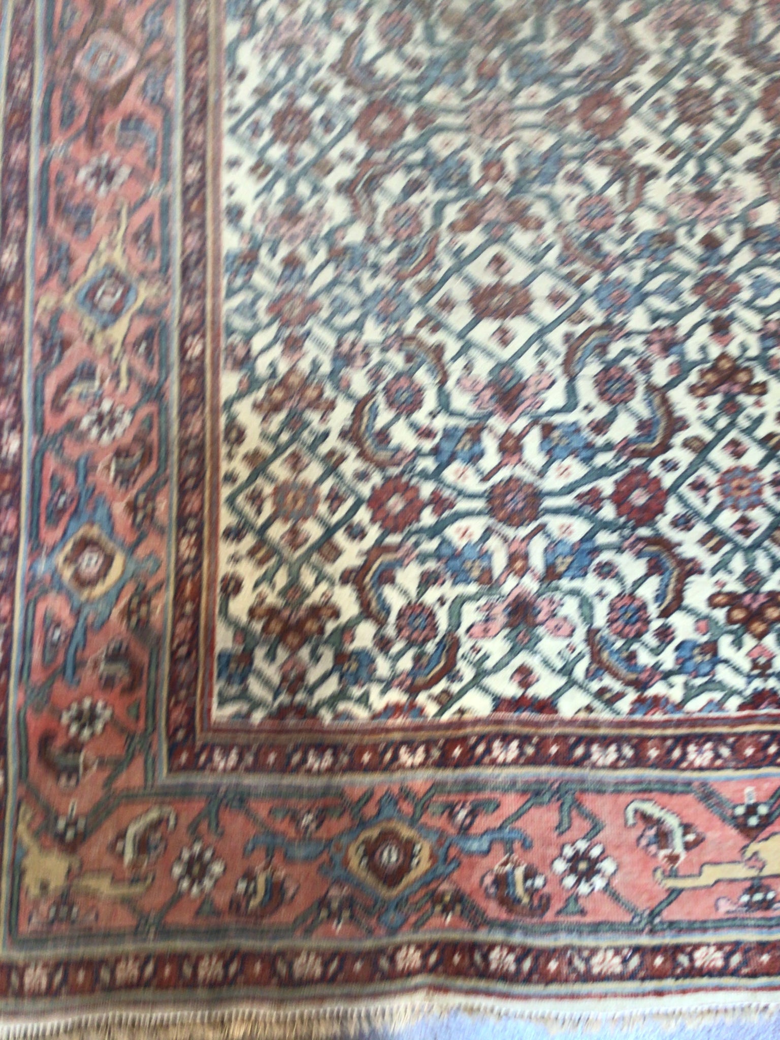 4.9x6.10 Persian antique bijar #90374