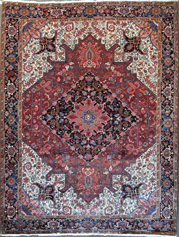 8.9x11.4 persian heriz #69285