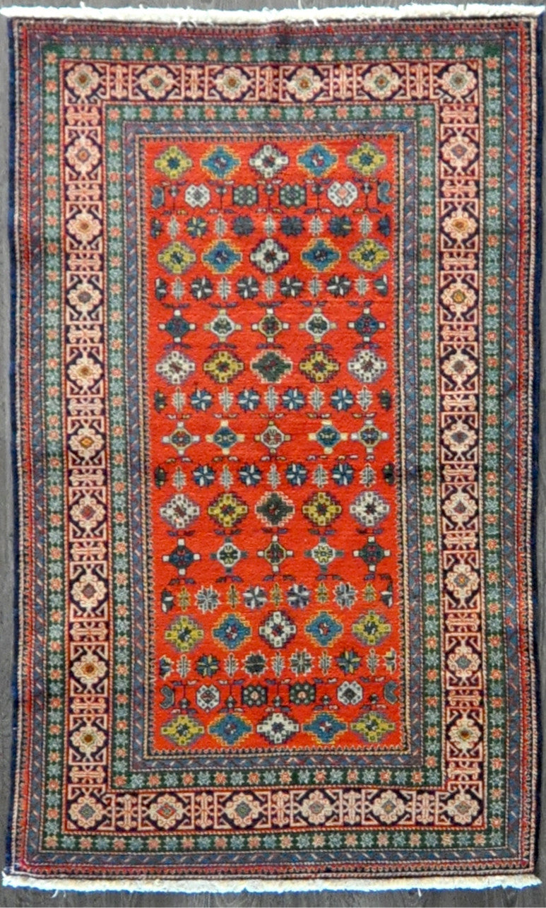 3.9x6.5 antique kazak #85054